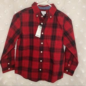 Gymboree Boy’s Holiday red  Plaid  Long Sleeves